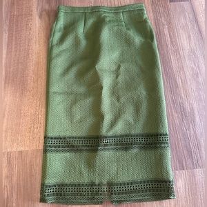 Rachel Parcell Green Midi Skirt